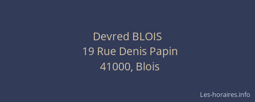 Devred BLOIS