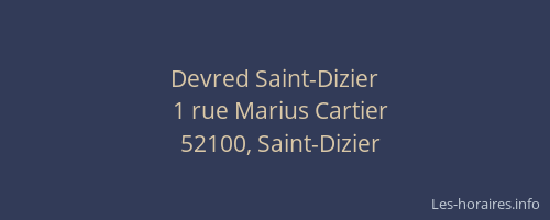 Devred Saint-Dizier