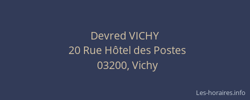 Devred VICHY
