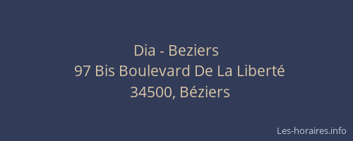 Dia - Beziers