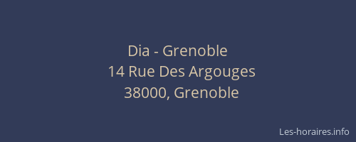 Dia - Grenoble
