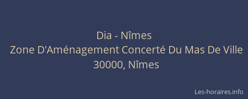 Dia - Nîmes