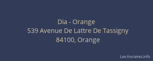 Dia - Orange