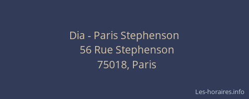 Dia - Paris Stephenson