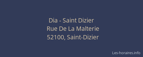 Dia - Saint Dizier