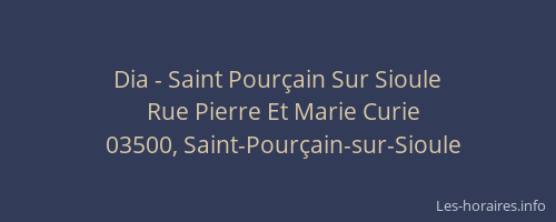 Dia - Saint Pourçain Sur Sioule