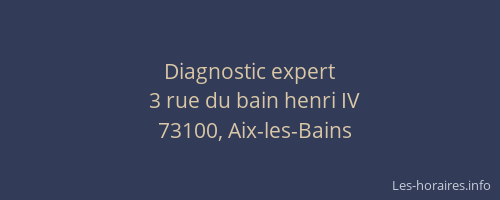 Diagnostic expert