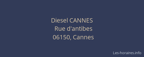 Diesel CANNES