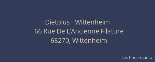 Dietplus - Wittenheim