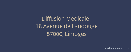 Diffusion Médicale