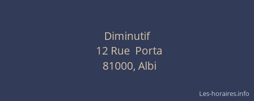 Diminutif