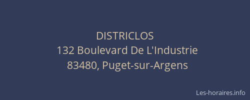 DISTRICLOS