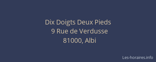 Dix Doigts Deux Pieds