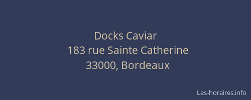 Docks Caviar