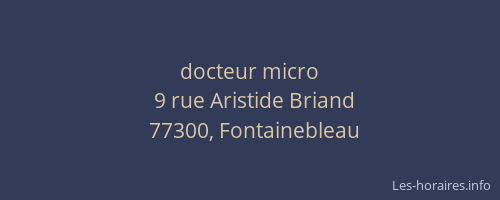 docteur micro