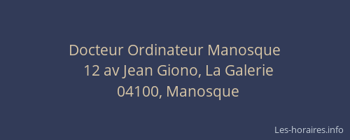 Docteur Ordinateur Manosque