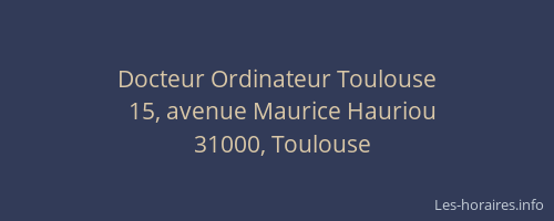 Docteur Ordinateur Toulouse