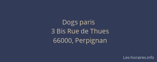 Dogs paris