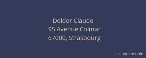 Dolder Claude