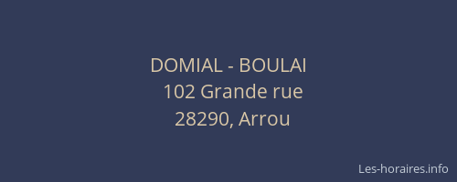 DOMIAL - BOULAI