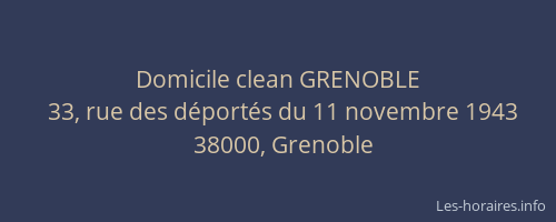 Domicile clean GRENOBLE