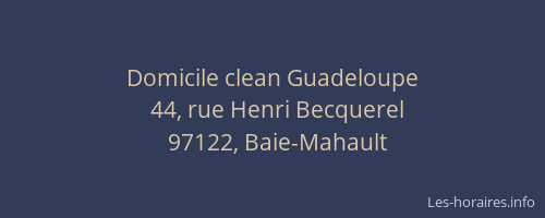 Domicile clean Guadeloupe