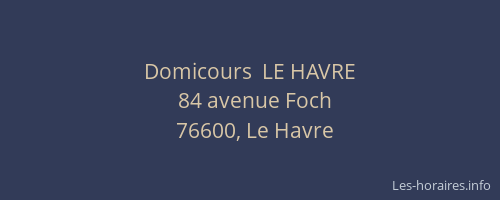 Domicours  LE HAVRE