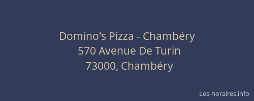 Domino's Pizza - Chambéry