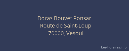 Doras Bouvet Ponsar