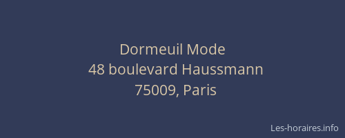 Dormeuil Mode