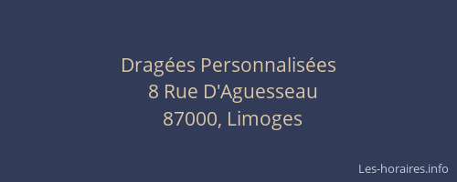 Dragées Personnalisées