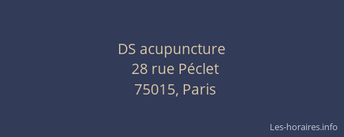 DS acupuncture