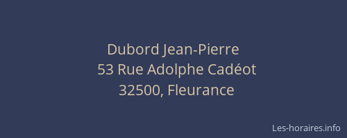 Dubord Jean-Pierre
