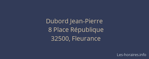 Dubord Jean-Pierre