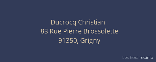 Ducrocq Christian