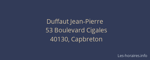 Duffaut Jean-Pierre