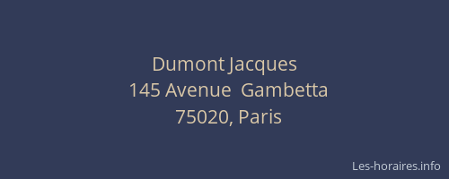 Dumont Jacques