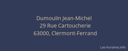 Dumoulin Jean-Michel