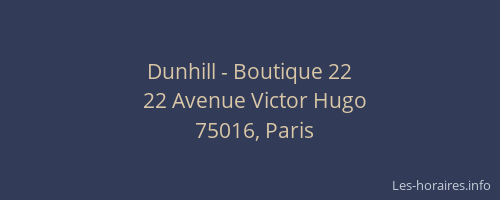 Dunhill - Boutique 22