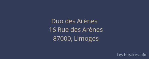 Duo des Arènes