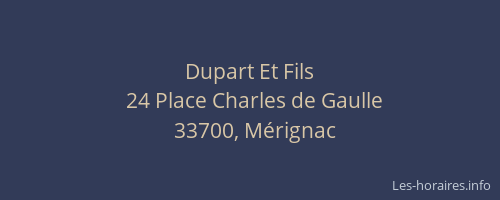 Dupart Et Fils