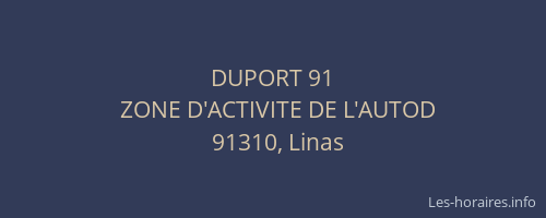 DUPORT 91