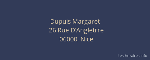 Dupuis Margaret