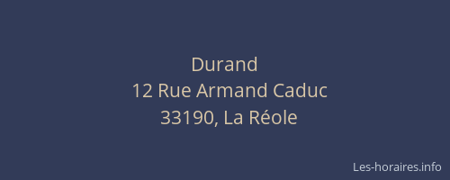 Durand