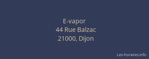 E-vapor