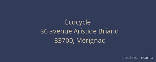 Écocycle