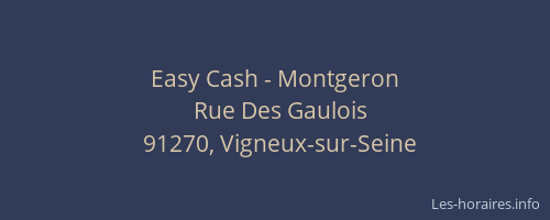 Easy Cash - Montgeron