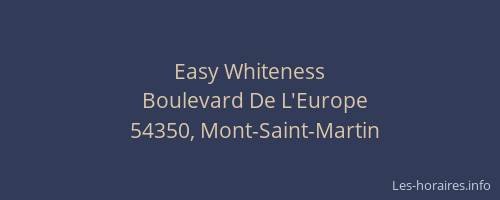 Easy Whiteness