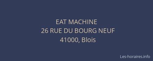 EAT MACHINE