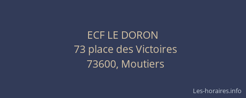 ECF LE DORON